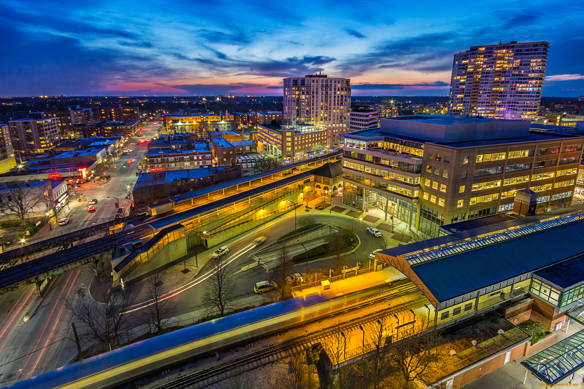 aerial evanston, , -   , 